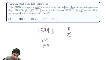 2021 AMC 10B #16 (Using Divisibility Rules and Casework)