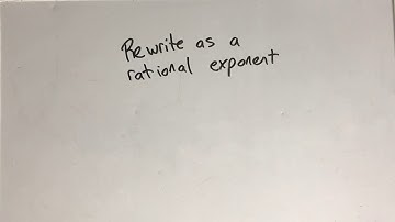 Alg2 7.1:Rewrite Radicals as Rational Exponents