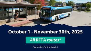 RFTA Zero Fare October - November 2025