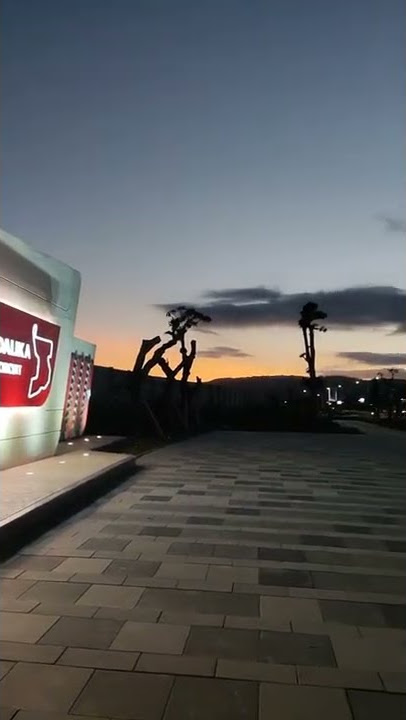 suasana malam hari di depan sirkuit mandalika lombok#shorts