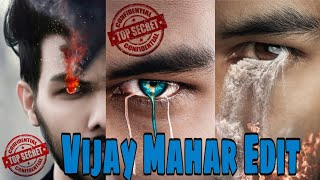 😎TOP SECRET 👉 Vijay Mahar Eye Burning concept Editing | VM Photo Editing | Wangler Editz | screenshot 3
