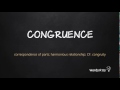 How to Pronounce CONGRUENCE in American English