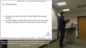 Lecture 6: Modelling Volatility and Economic Forecasting