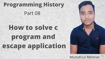 C programming Bangla Tutorial and Escape sequence : 8 |সি প্রোগ্রামিং |New line c program|mustafiz c