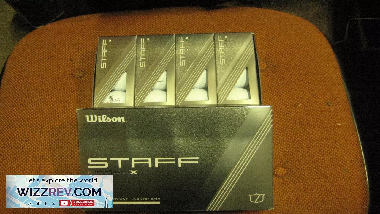 1 dozen BRAND NEW 2024 Wilson Staff Model X golf balls Review