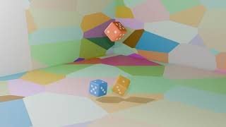 Satisfying Dice Simulation | Blender Physics | Rolling Dice in Blender | Easy Blender Tutorial v4.3