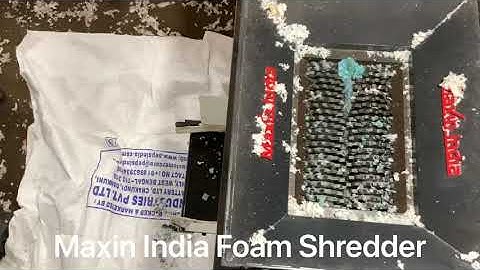 Memory Foam Shredder , Shredding Mattress Memory Foam , Mattress Foam Crusher , #CrushingMemoryFoam