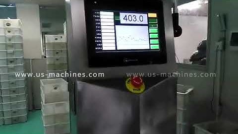 Automatic medicine glass bottle weight checking machine running video with touch screen