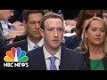 Senator asks how facebook remains free mark zuckerberg smirks we run ads  nbc news