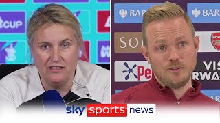 Emma Hayes recites poem in press conference after bust-up with Jonas Eidevall