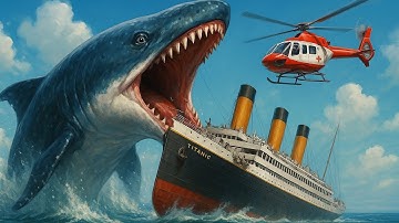 Titanic vs Giant Whale Shark 🐋 | Epic Ocean Attack & Rescue Mission