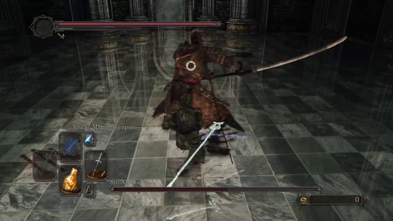 DARK SOULS II Sir Alonne mid-air death