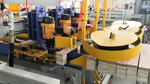 Automatic pallet legs nailing machine