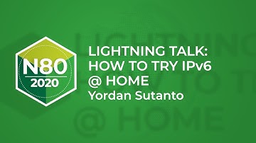 Lightning Talk - How to Try IPv6 @Home