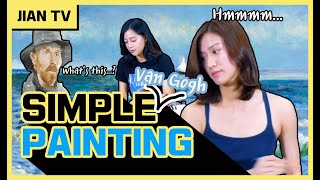 How To Paint Acrylic Painting Simple Van Gogh Painting With Sg Actresses Tasha Low & Grace Teo