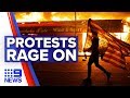 Minneapolis protests escalate after officer charged | Nine News Australia