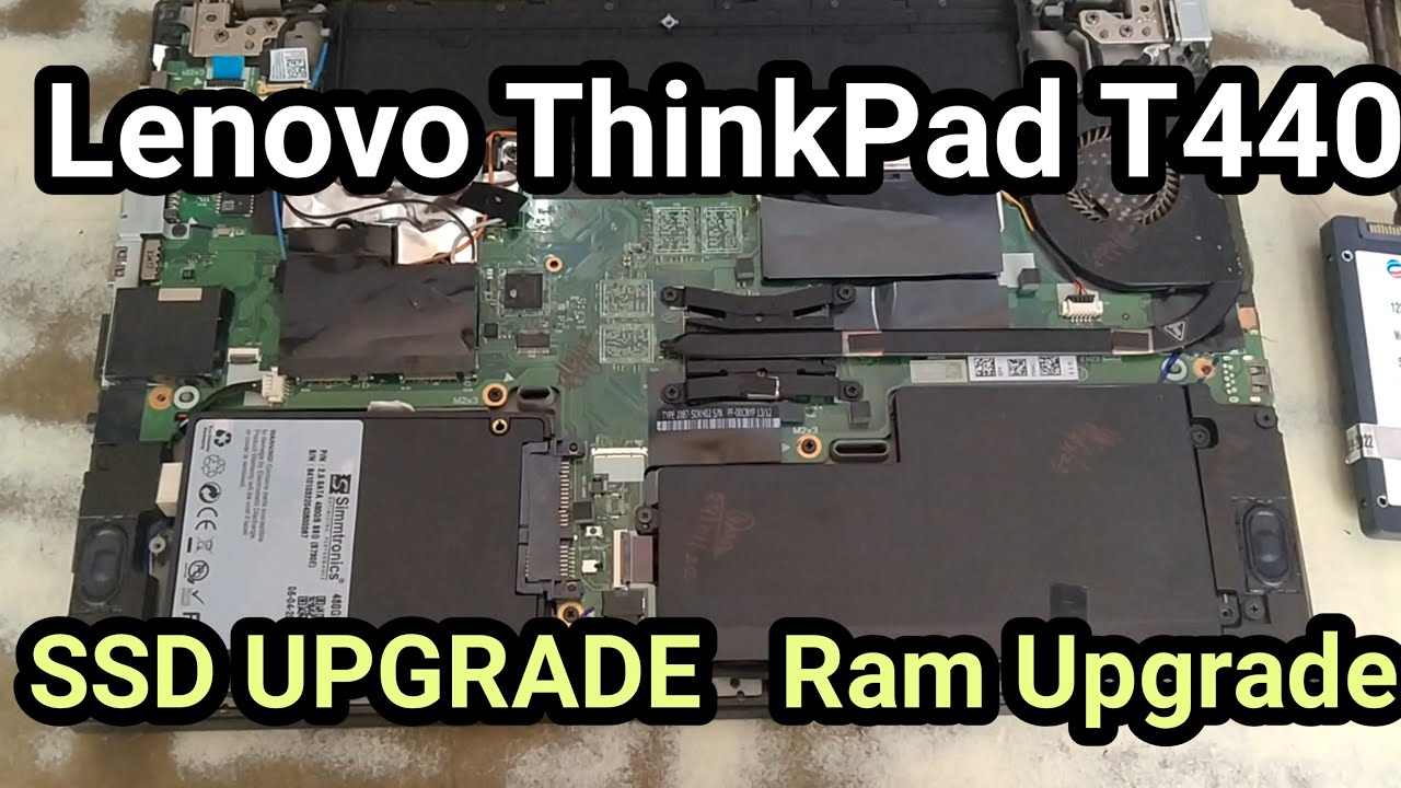 Lenovo T440 Hard Drive SSD and RAM and upgrade | Lenovo T440 Disassembly - YouTube