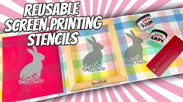 How to Screen Print with a Reusable Stencil Using Speedball Speed Screens | Screen Printing Tutorial