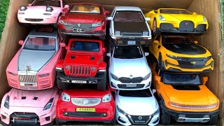Box Full of Model Cars -Rolls Royce Phantom, Toyota AE86, Nissan GTR R35, BMW 320i, Mazda Mx5