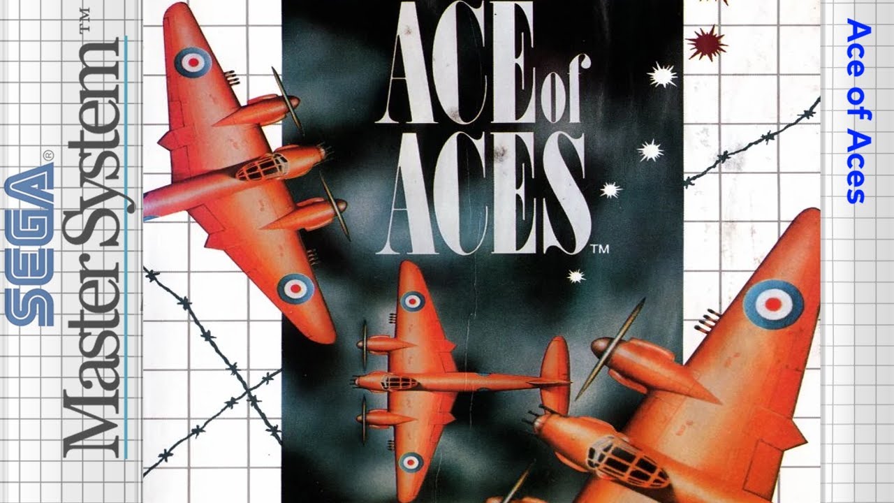 cueva de hombre Foto de juego juegos Arte Ace Of Aces Sega Master System enmarcado impresión 