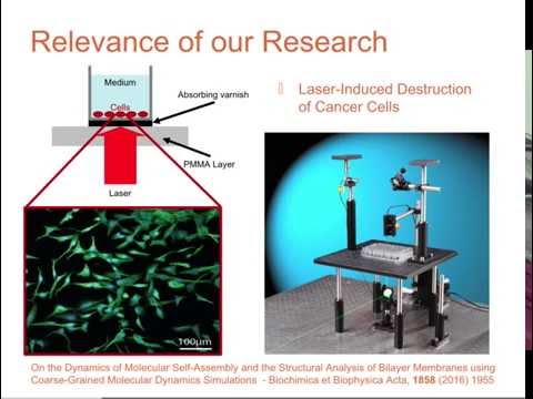 Audio slides explaining research on computer simulations of biomembranes
