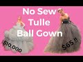 No Sew DIY Tulle Ball Gown