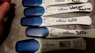 Pregnancy Test Line Progression 3Dpt-8Dpt Surrogacy Journey