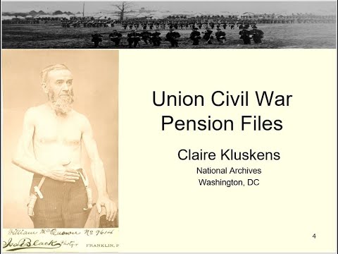 Documentary backdrop image for 2013 Genealogy Fair - Union Civil War Pension Files (2022)