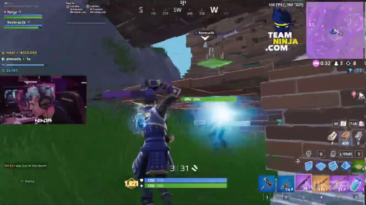 Ninja and Reverse 2k get a 25 KILL WIN in Arena