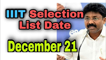 AP IIIT Selection List 2020|Ap IIIT Phase1 Selection List|IIIT Phase1 Selection List 2020|Rgukt iiit