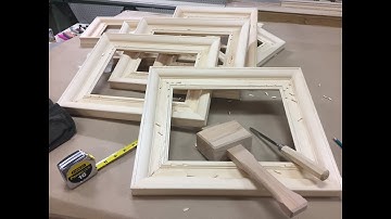Making frames,  pt 1 cutting and joining moulding