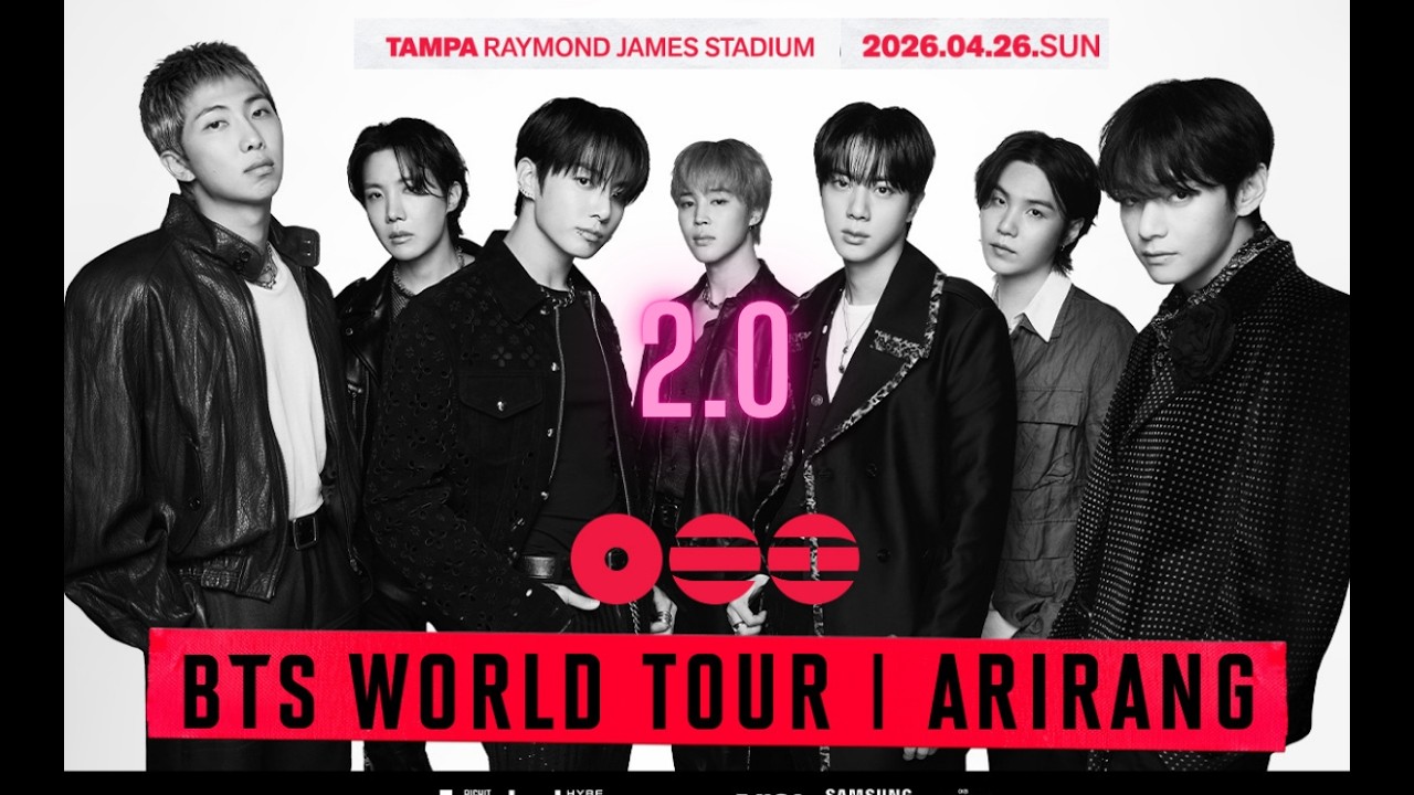 BTS Arirang World Tour - 2.0 | Tampa 26 Apr 2026 - YouTube