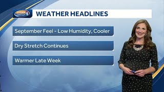 Watch: Cooler and more sunshine on Sunday