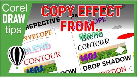 The use of copy effects in CorelDraw