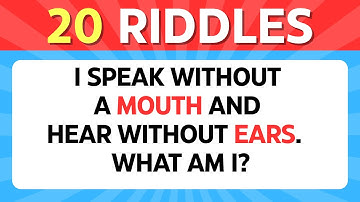 Only a Genius Can Solve These Riddles 🧩🔥 20 Tricky Riddles That