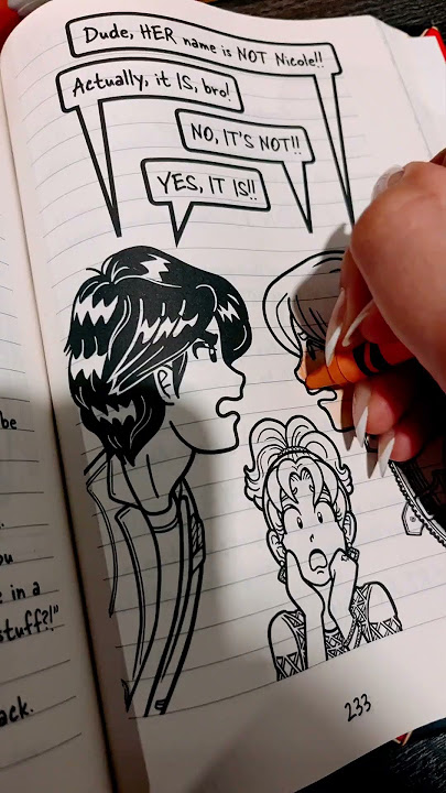 COLORING DORK DIARIES‼️🌹 (part 2) #coloring #books #coloringbook #dorkdiaries #crayon #shorts #fyp