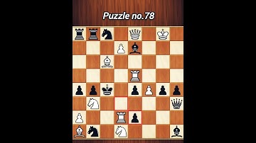 “Can you solve this 1-move checkmate? | Puzzle 78 ♟️” #chess #chessgame #brilliantcheckmate