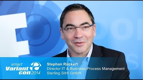 Interview mit Sterling SIHI - Smart Variant.con