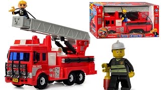 БОЛЬШАЯ ПОЖАРНАЯ МАШИНА Daesung toys с выдвижной лестницей. Игрушки для детей