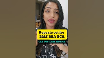 OFFICIAL NOTICE ON REPEATE CET 2024 FOR BMS BBA BCA BBA #mediamentor #cet2024
