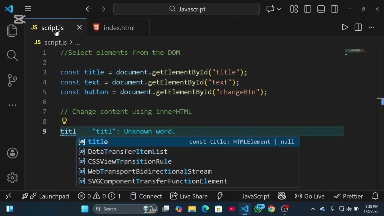 JavaScript DOM Manipulation Explained | innerHTML & style (Beginner Friendly)