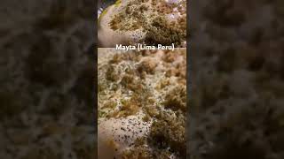 enjoy the visual from one of the best dishes in Peru: Mayta! #foodie #maytaperu #food #travelvlog