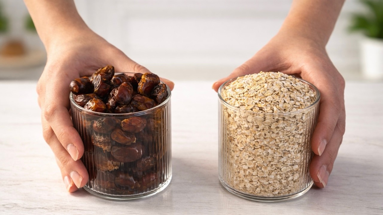 I haven't eaten sugar for a year! Do you have oats and dates? Make this dessert in 10 minutes!