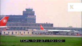 1970s Montreal Airport, Canada, Air Canada Tristar Taking Off