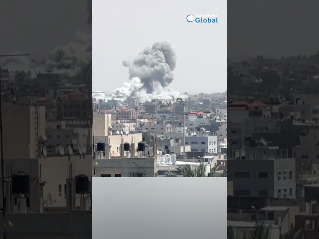 Smoke rises in #Rafah as #Israel pushes ahead with its #military operation | #shorts #netanyahu