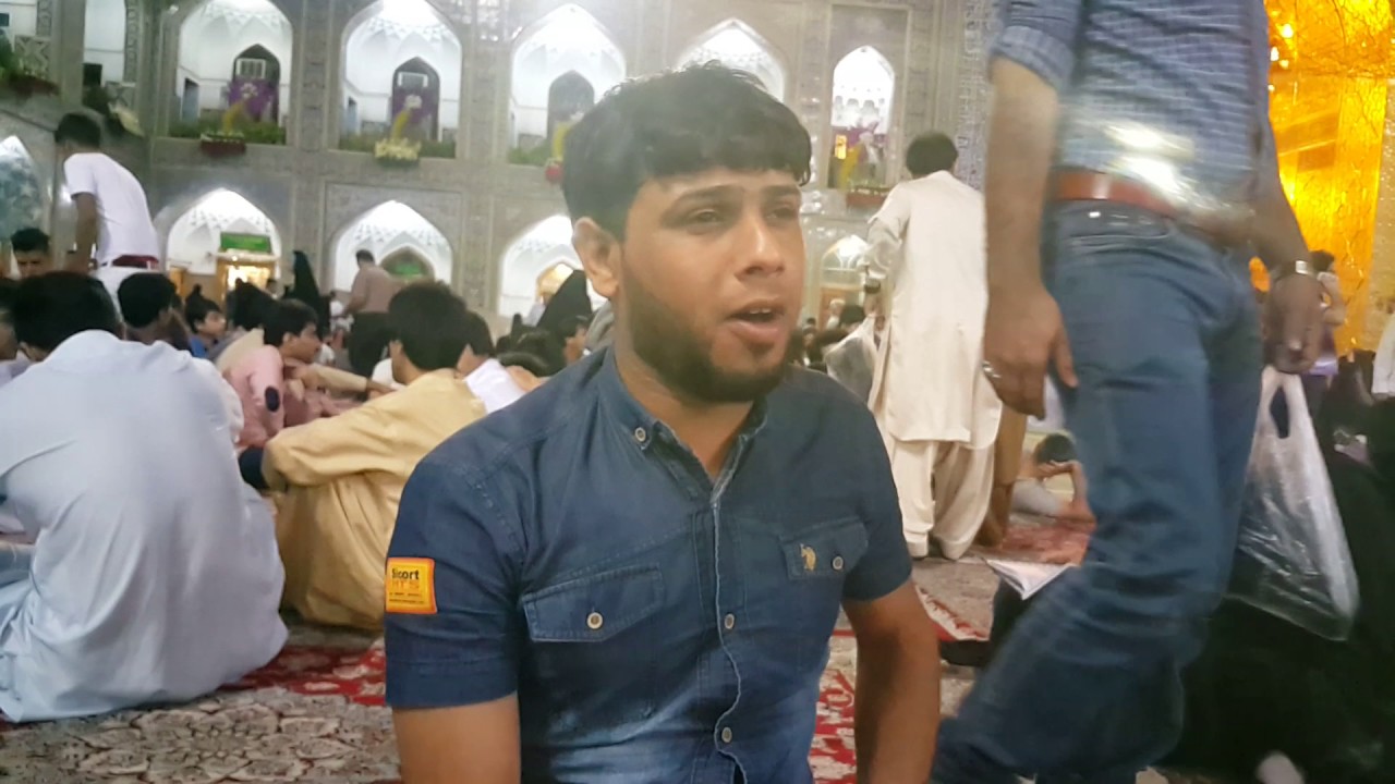 سيد فاقد الموسوي في حرم الامام الرضا