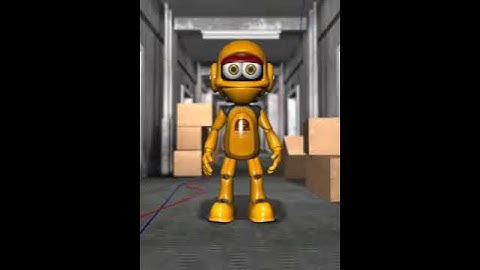 Talking Roby the robot sings Nicko