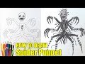 How to draw Spider Puppet, FNAF, Как нарисовать Марионетку Паука, ФНАФ