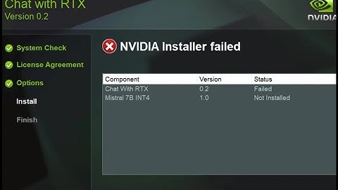 Fix Installation Errors for Chat with RTX