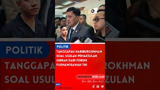 Tanggapan Habiburokhman soal Usulan Pemakzulan Gibran dari Forum Purnawirawan TNI #indonesiaisme